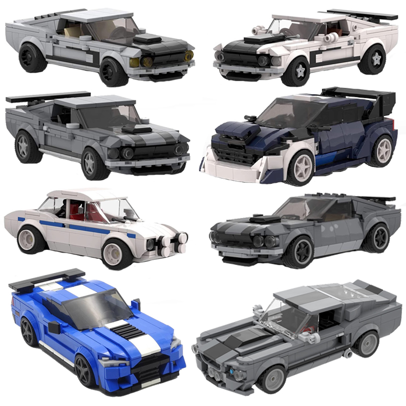 Victor Racket Jetspeed - ชุดตัวต่อ MOC รถยนต์ฟอร์ด GT Raptor Mustang