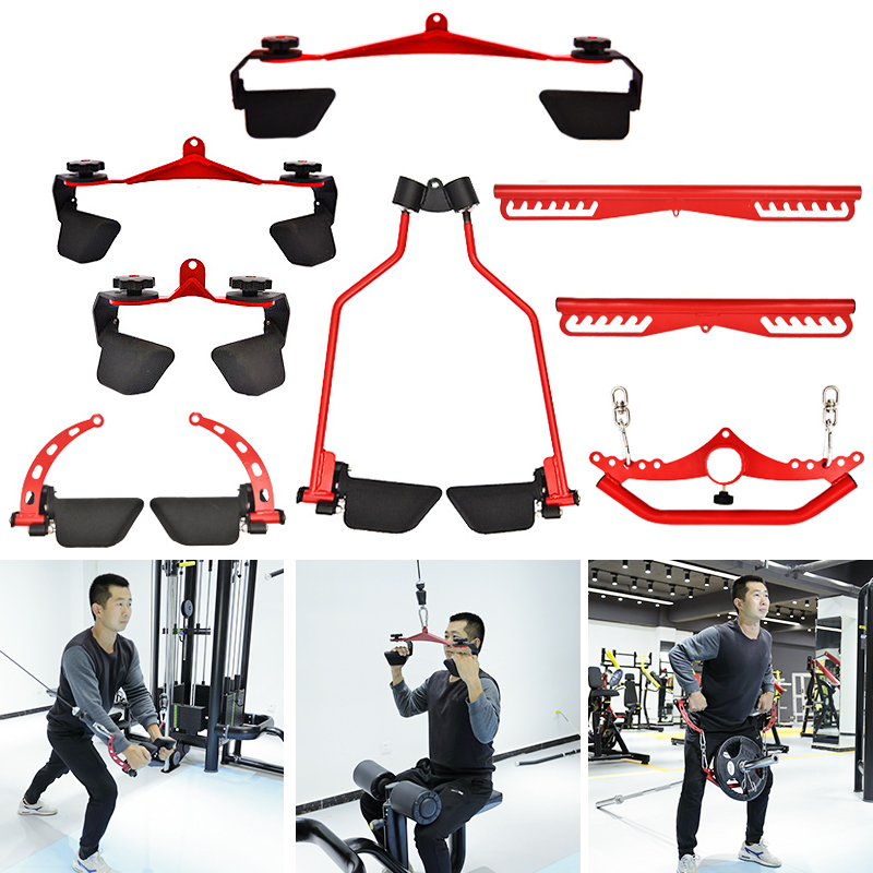 Crossfit Equipment - ปรับฟิตเนส Lat ดึงลงบาร์ GYM Pulley สายเครื่องสิ่งที่แนบมาบ้าน
