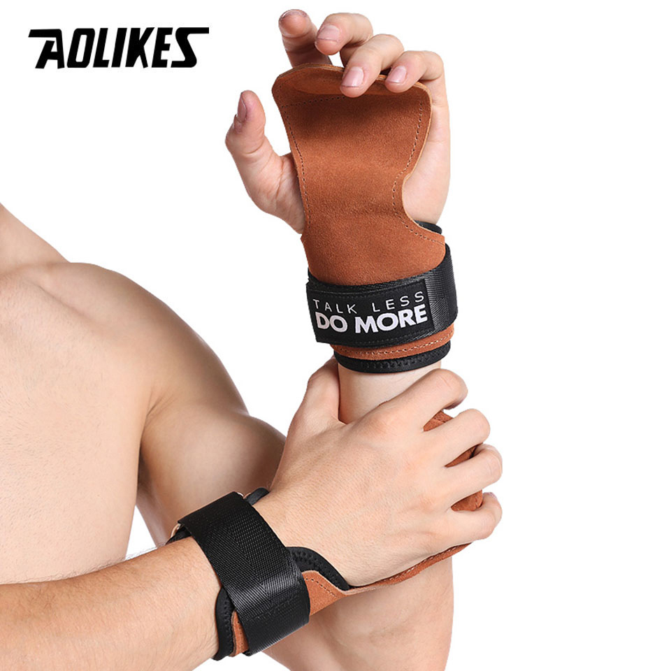 AOLIKES ถุงมือเล่นยิมหนังวัว,  - Crossfit Equipment บทวิจารณ์และราคา