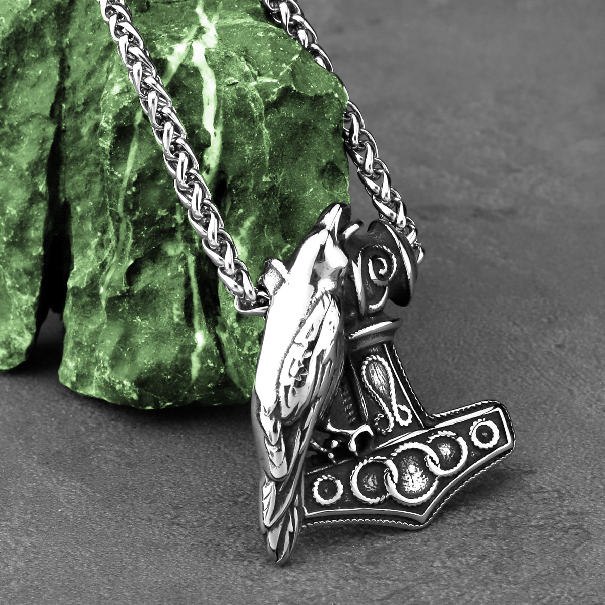 Nordic Odin Raven Thor Hammer  - Battle Rope Anchor บทวิจารณ์และราคา