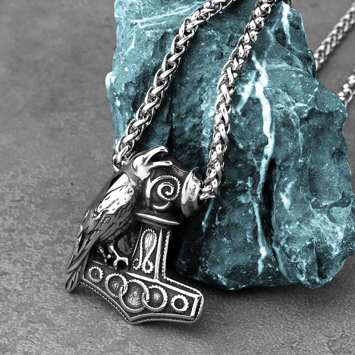 Nordic Odin Raven Thor Hammer  - Battle Rope Anchor บทวิจารณ์และราคา