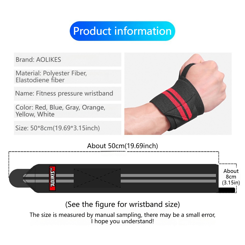 สายรัดข้อมือ AOLIKES สำหรับฟิต - Crossfit Equipment บทวิจารณ์และราคา
